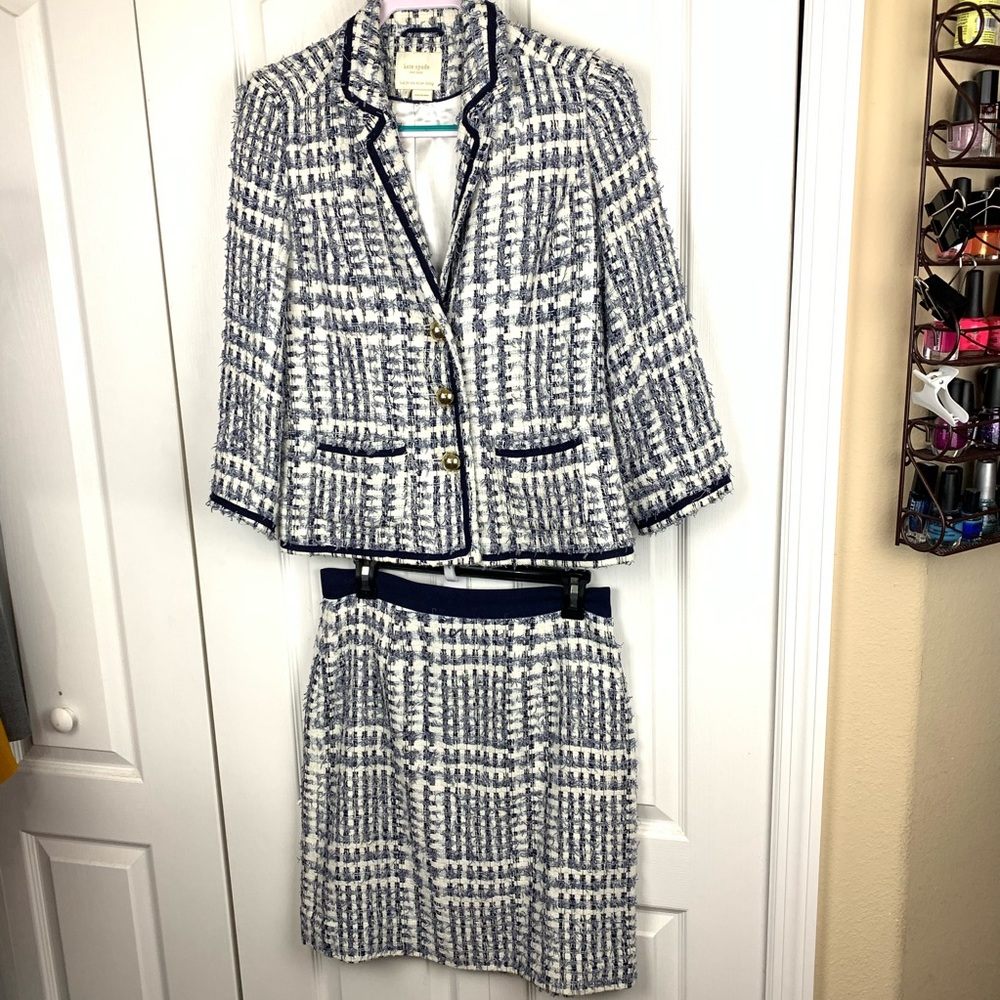 Kate Spade Tweed Skirt Suit